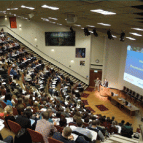Photograph of neuroscience day lecture theatre
